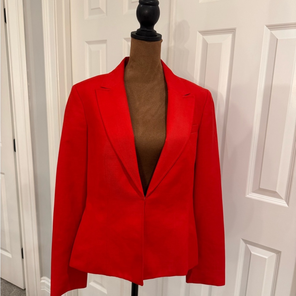 Evan Picone Black Label Vibrant Red Blazer